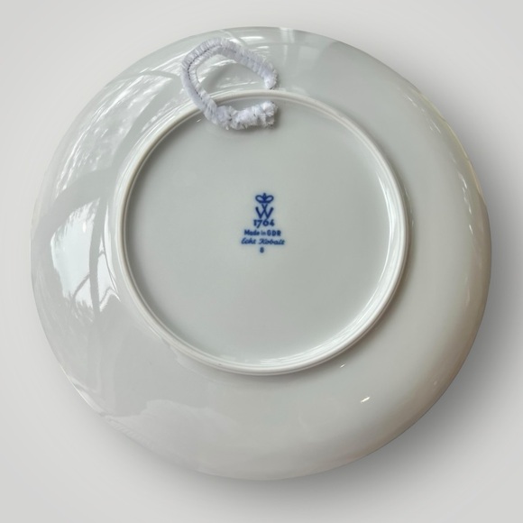 Vintage Wallendorfer Echt Kobalt 1764 Blue And White Collectors Plate Used - Picture 2 of 13